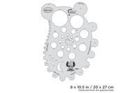 IWATA Artool Blasted FX Circle FXFreehand Airbrush Template by Ryan 'Ryno' Templeton | 758240150923