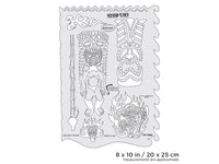 IWATA Artool Tiki Master Kona Tiki Freehand Airbrush Template by Dennis Mathewson | 758240132837