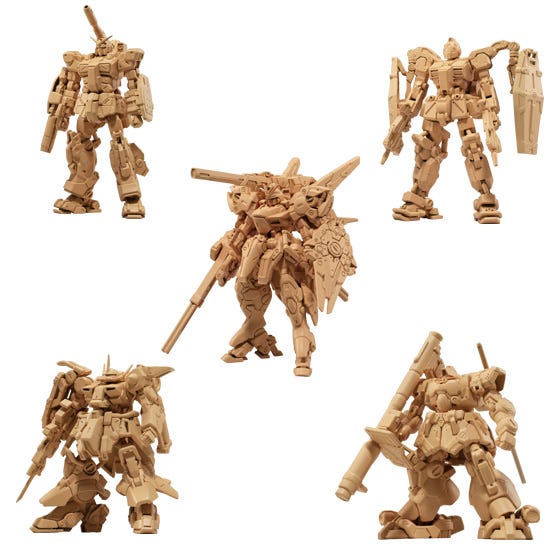 Bandai Shokugan Gundam Artifact 2 Ver. 'Gundam', Complete Set of 5 | 4549660736745