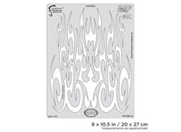IWATA Artool Flame-o-rama 2 Gothika Freehand Airbrush Template by Craig Fraser | 758240038467