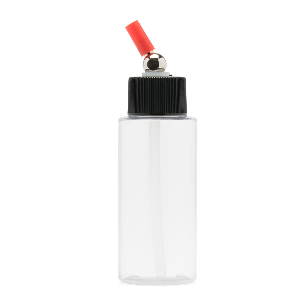IWATA Crystal Clear Bottle 2 oz / 60 ml Cylinder With Adaptor Cap | 734748145210