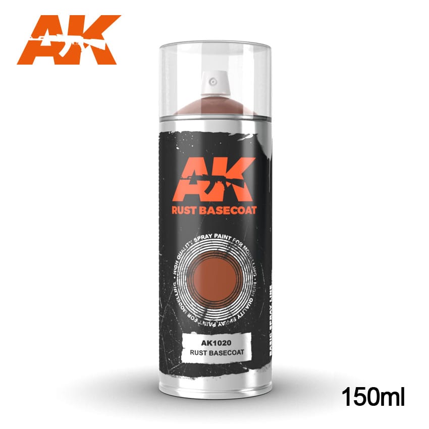 AK Interactive Rust Basecoat - Spray 150ml | 8436564926432