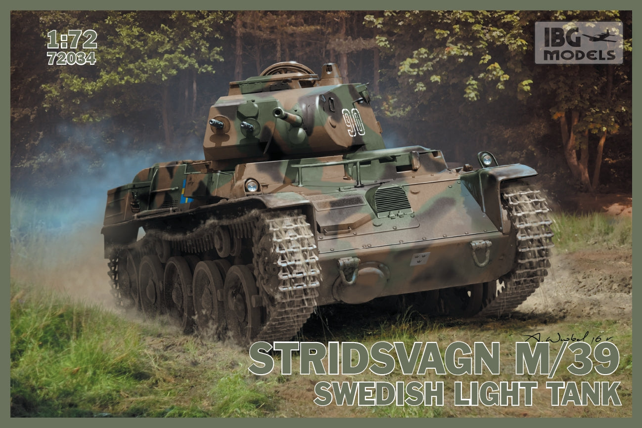 IBG Models 1/72 Stridsvagn M/39 Swedish light tank | 5907747900783