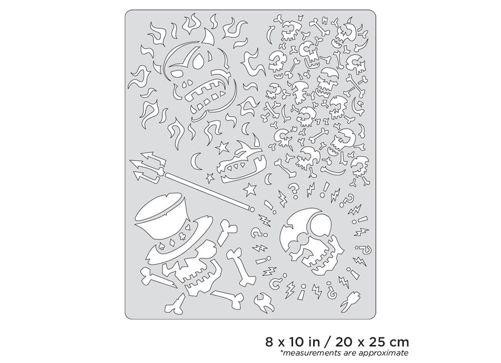 IWATA Artool Curse of Skullmaster Voo Doo Freehand Airbrush Template by Craig Fraser | 758240038160