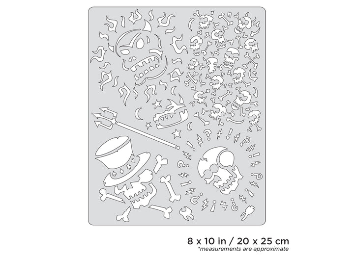 IWATA Artool Curse of Skullmaster Voo Doo Freehand Airbrush Template by Craig Fraser | 758240038160