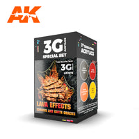 AK Interactive Wargame Color Set Lava Effects | 8435568328594