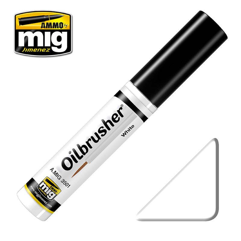 Ammo Mig Oilbrusher - White | 8432074035015