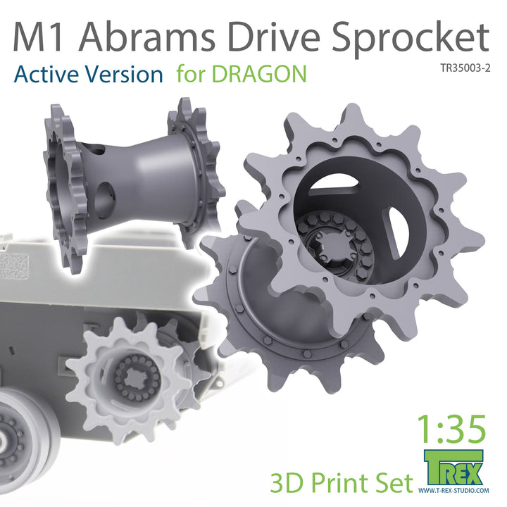 T-Rex Studio 1/35 M1 Abrams Sprocket Set A (Active Version) for Dragon | 6973984750527