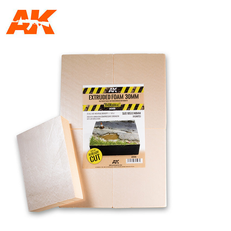 AK Interactive Extruded Foam 30mm A4 Size Already Cut | 8435568305939