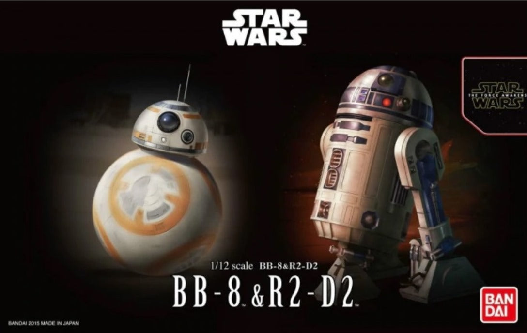 Bandai BB-8 & R2-D2 'Star Wars', Bandai Star Wars Character Line 1/12 | 4549660032205
