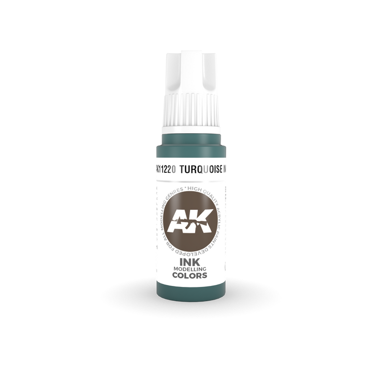AK Interactive 3G Acrylic Turquoise INK 17ml | 8435568304536