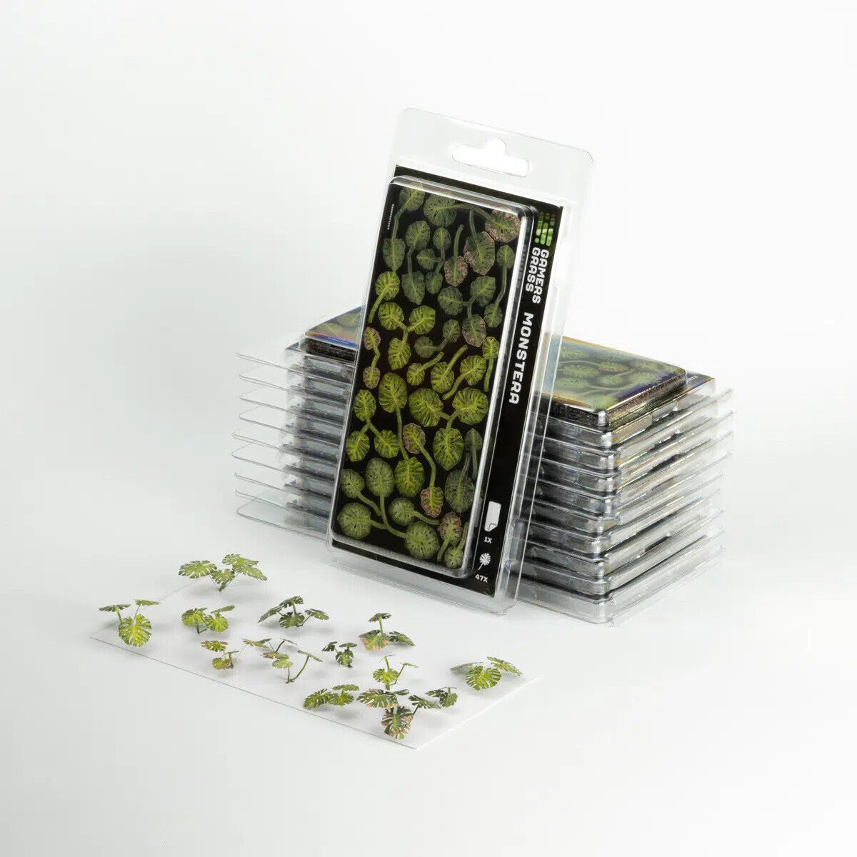 Gamers Grass Static Tuft Laser Plants - Monstera | 738956790002