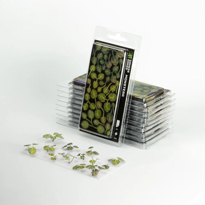 Gamers Grass Static Tuft Laser Plants - Monstera | 738956790002