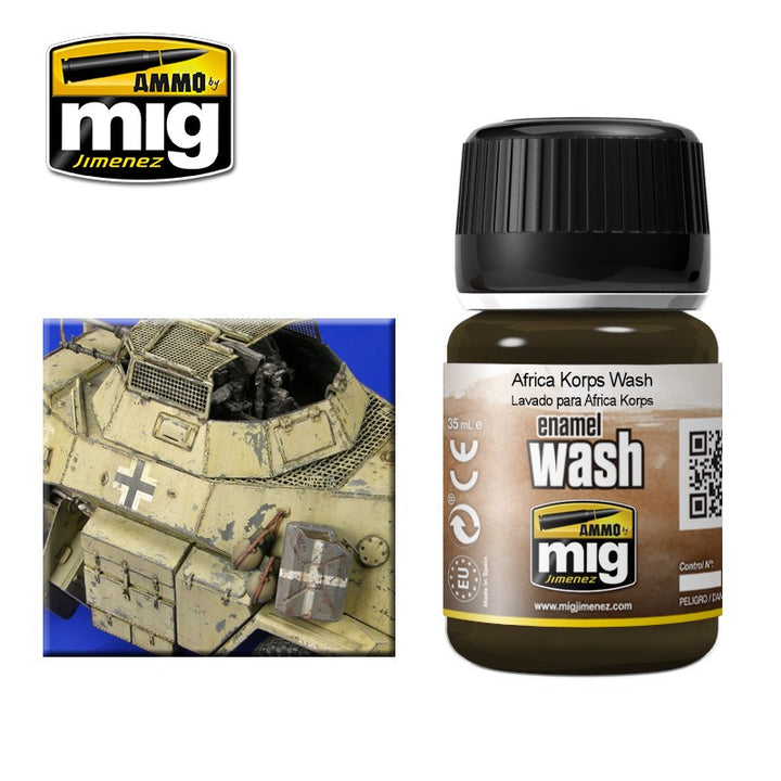 Ammo Mig Africa Korps Enamel Wash | 8432074010012