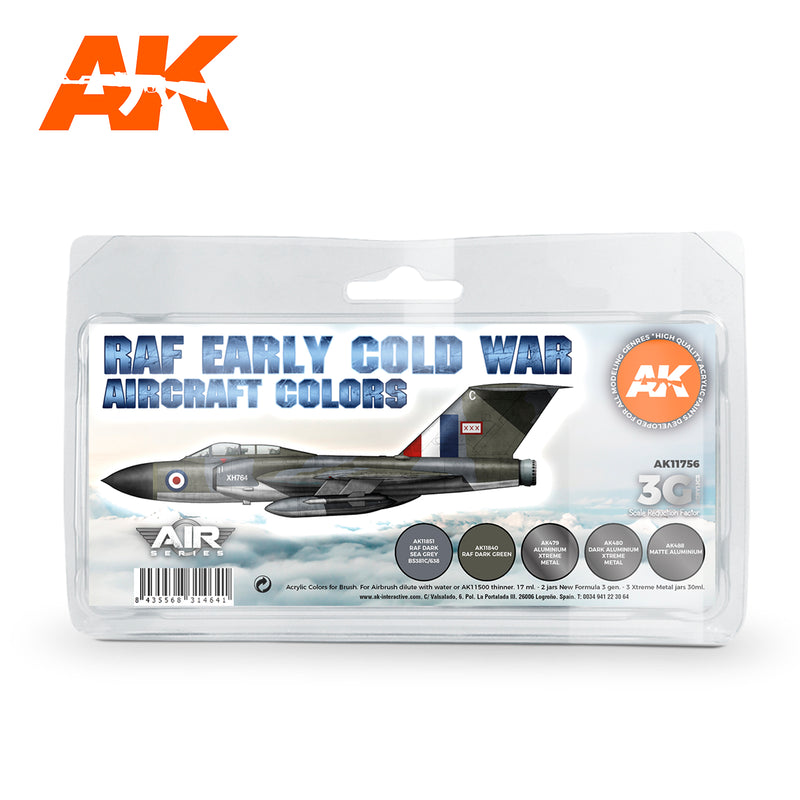 AK Interactive 3G Air - Early Cold War RAF Aircraft Colors SET