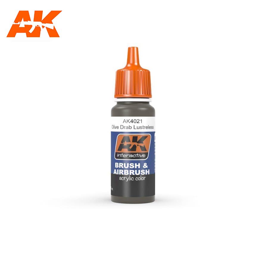 AK Interactive Olive Drab Lustreless 17ml | 8436535574648