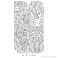 IWATA Artool Draco Nano Freehand Airbrush Template by Craig Fraser | 758240150237