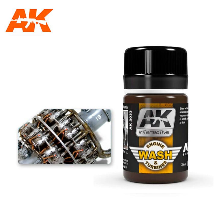 AK Interactive Wash For Aircraft Engine | 8436535573269