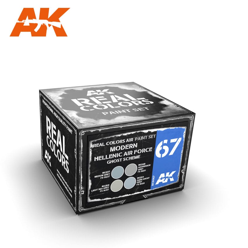 AK Interactive Real Colors Modern Hellenic Air Force Ghost Scheme Set | 8435568301085