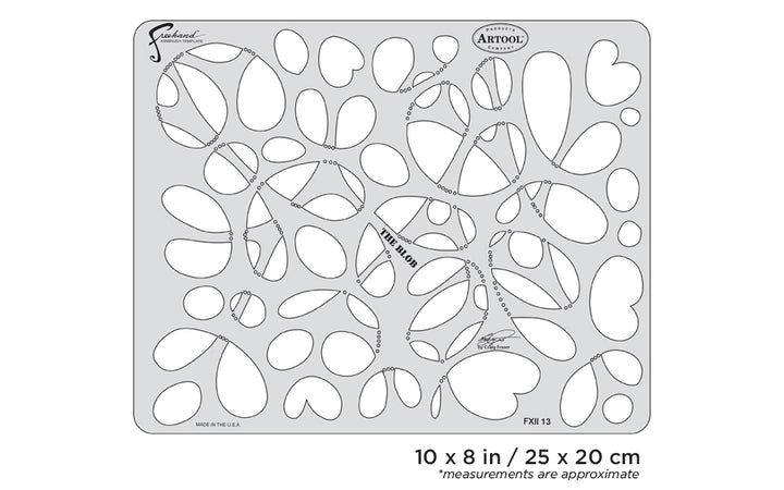 IWATA Artool FX II The Blob Freehand Airbrush Template by Craig Fraser | 758240138266