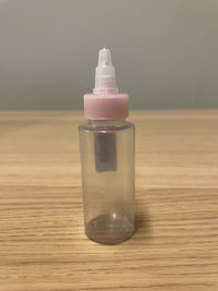 IWATA 2oz Clear Cylinder Bottle W/Lid | 734748145227
