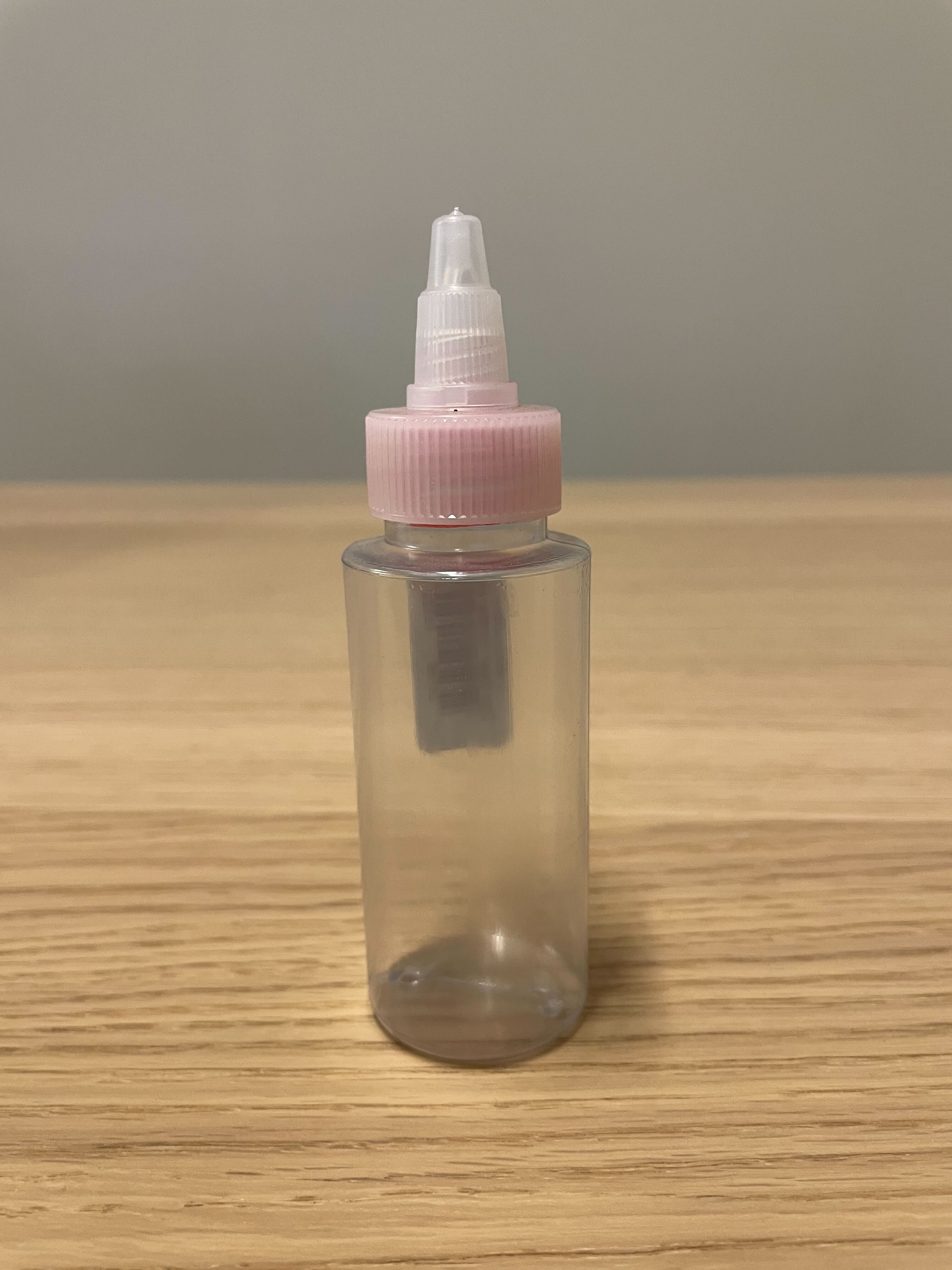 IWATA 2oz Clear Cylinder Bottle W/Lid | 734748145227
