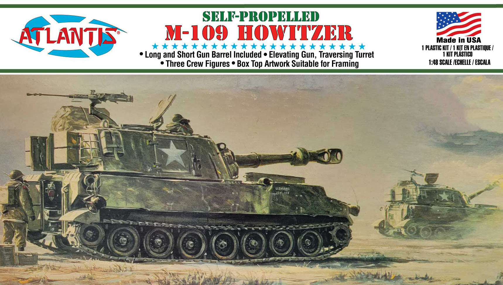 Atlantis 1/48 M-109 Howitzer Tank | 850002740745