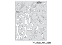 IWATA Artool Kustom Kulture Piston's & Plugs Freehand Airbrush Template by Craig Fraser | 758240150169