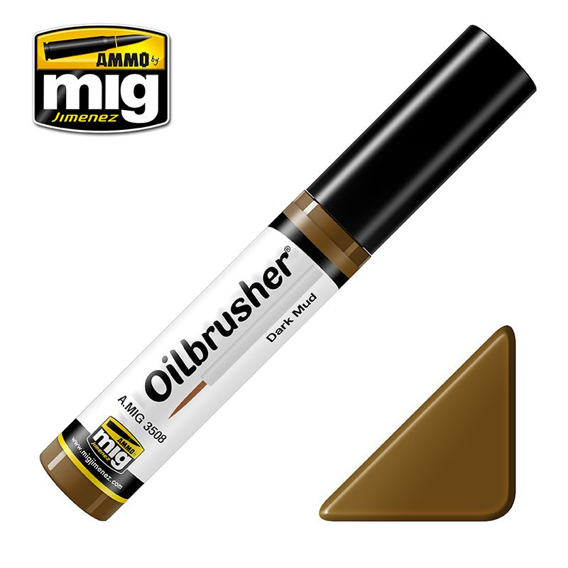Ammo Mig Oilbrusher - Dark Mud | 8432074035084