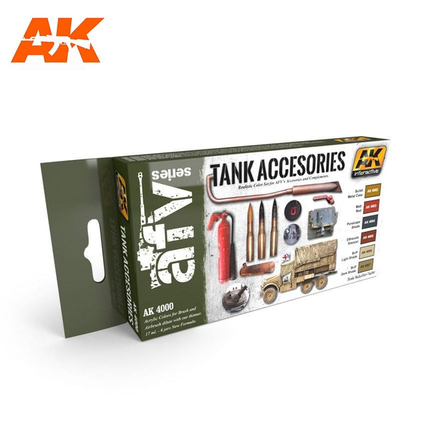 AK Interactive Tank Accessories Colors Set
