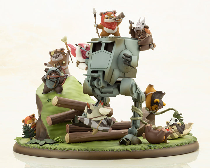 Kotobukiya Star Wars : Return Of The Jedi Series ARTFX Artist Series Battle of Endor The Little Rebels, Pre-painted PVC Statue | 190526036284