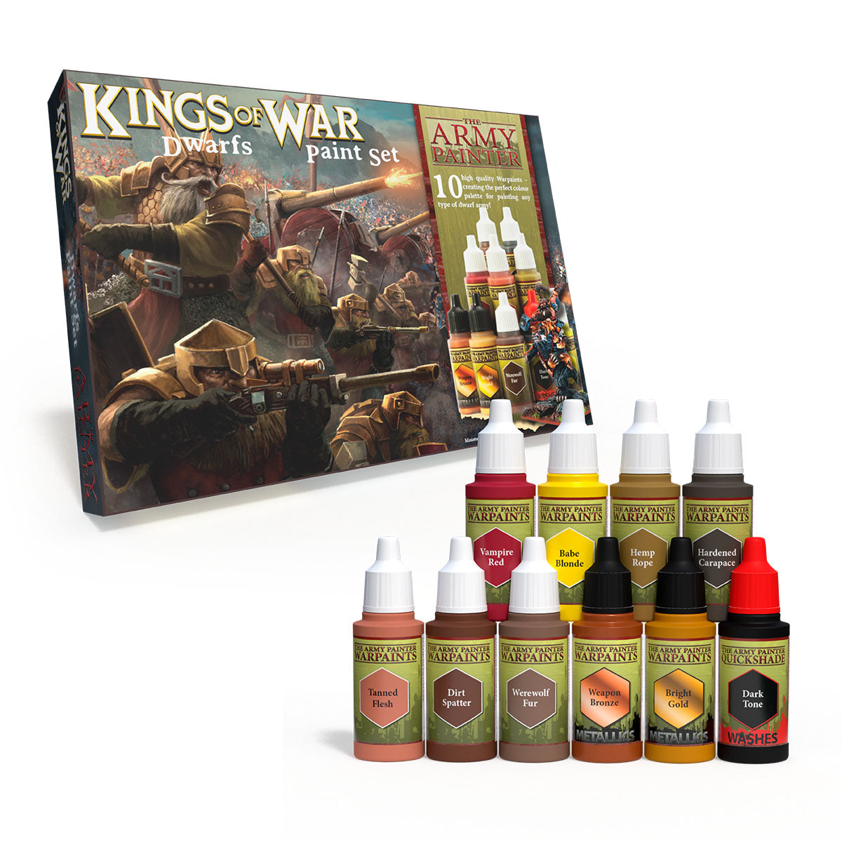 Army Painter Warpaints Kings of War Dwarfs paint set | 2580150111880
