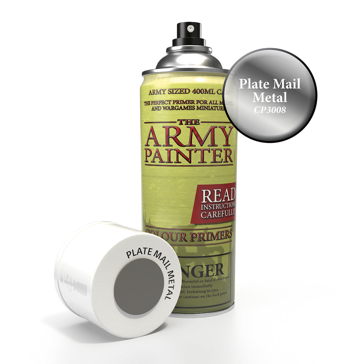 Army Painter Colour Primer - Plate Mail Metal | 2540101130087