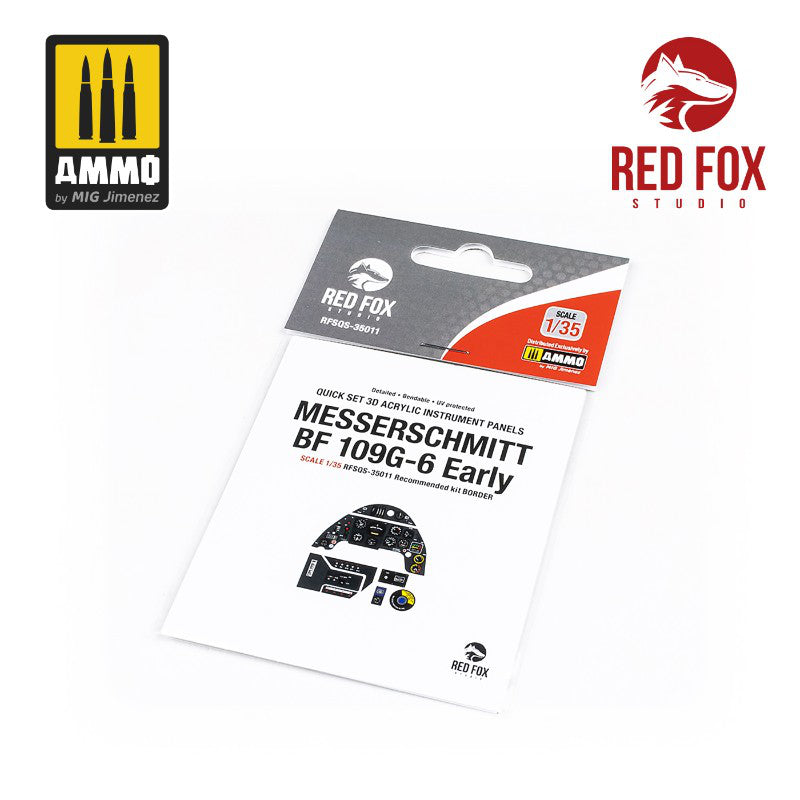 Red Fox Studio 1/35 Messerschmitt Bf 109G-6 (for Border kit) | 5999571353309