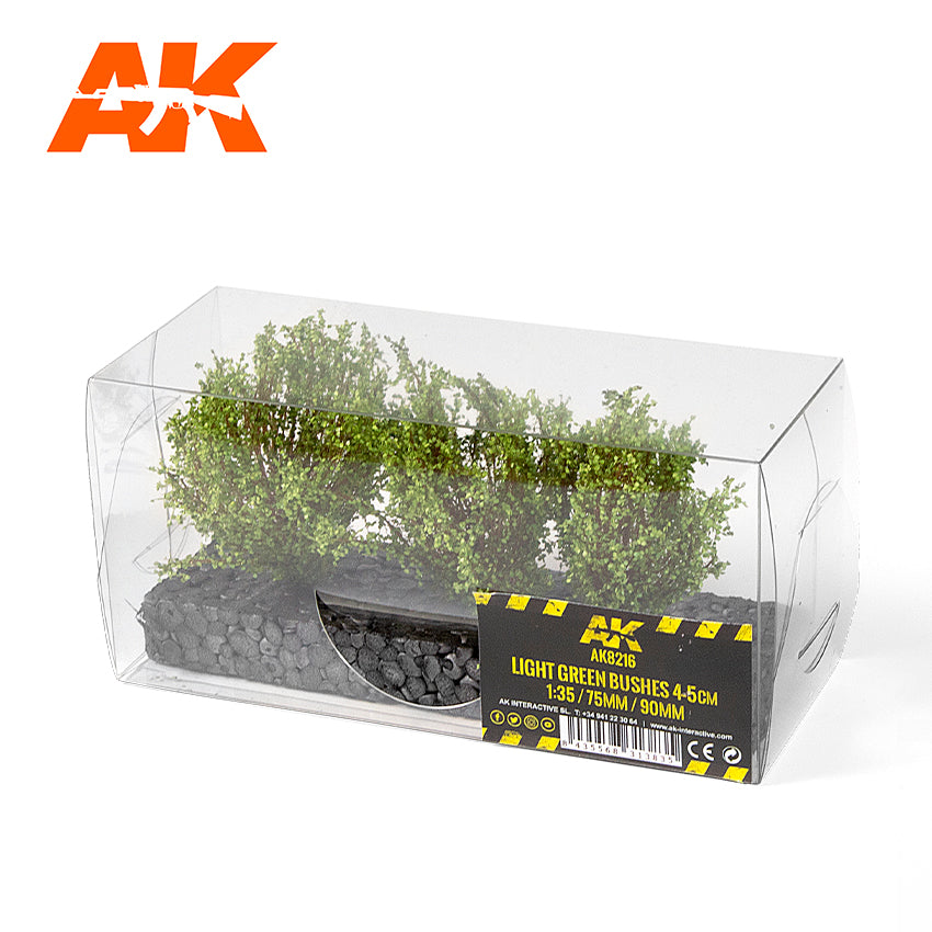 AK Interactive Light Green Bushes 4-6 cm | 8435568313835