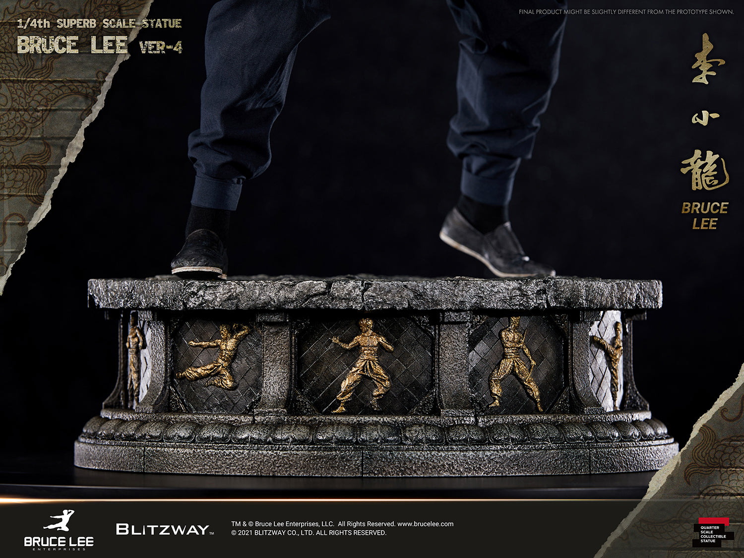 Blitzway Bruce Lee: Tribute Statue 1/4th Scale - ver. 4 'Bruce Lee', Hybrid Type Statue