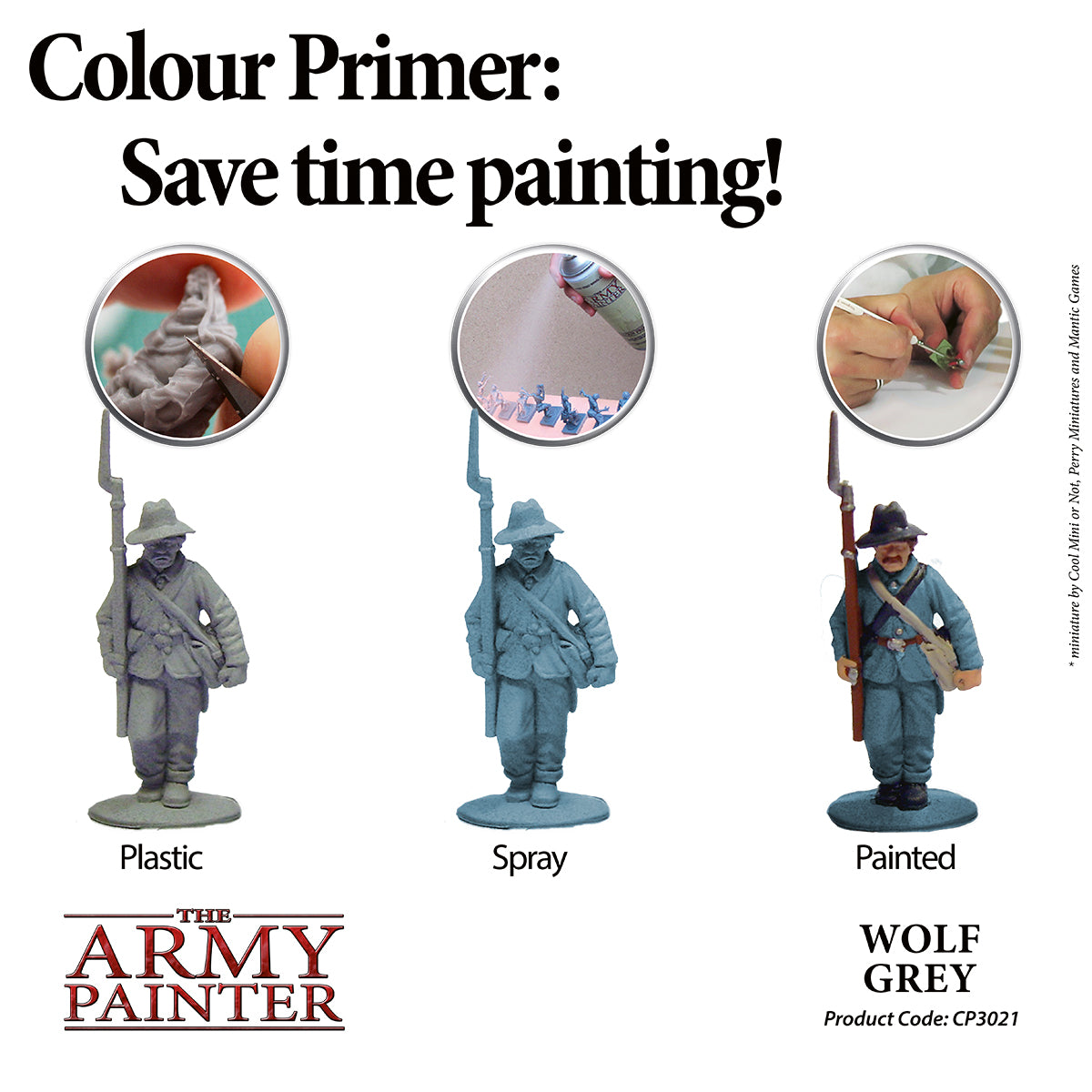 Army Painter Colour Primer - Wolf Grey | 5713799302112