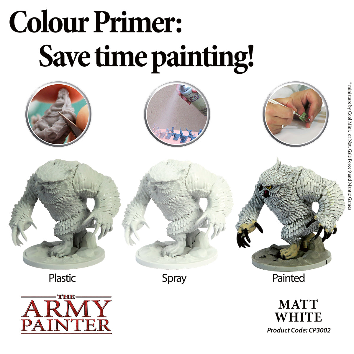 Army Painter Base Primer - Matt White | 2540101130025