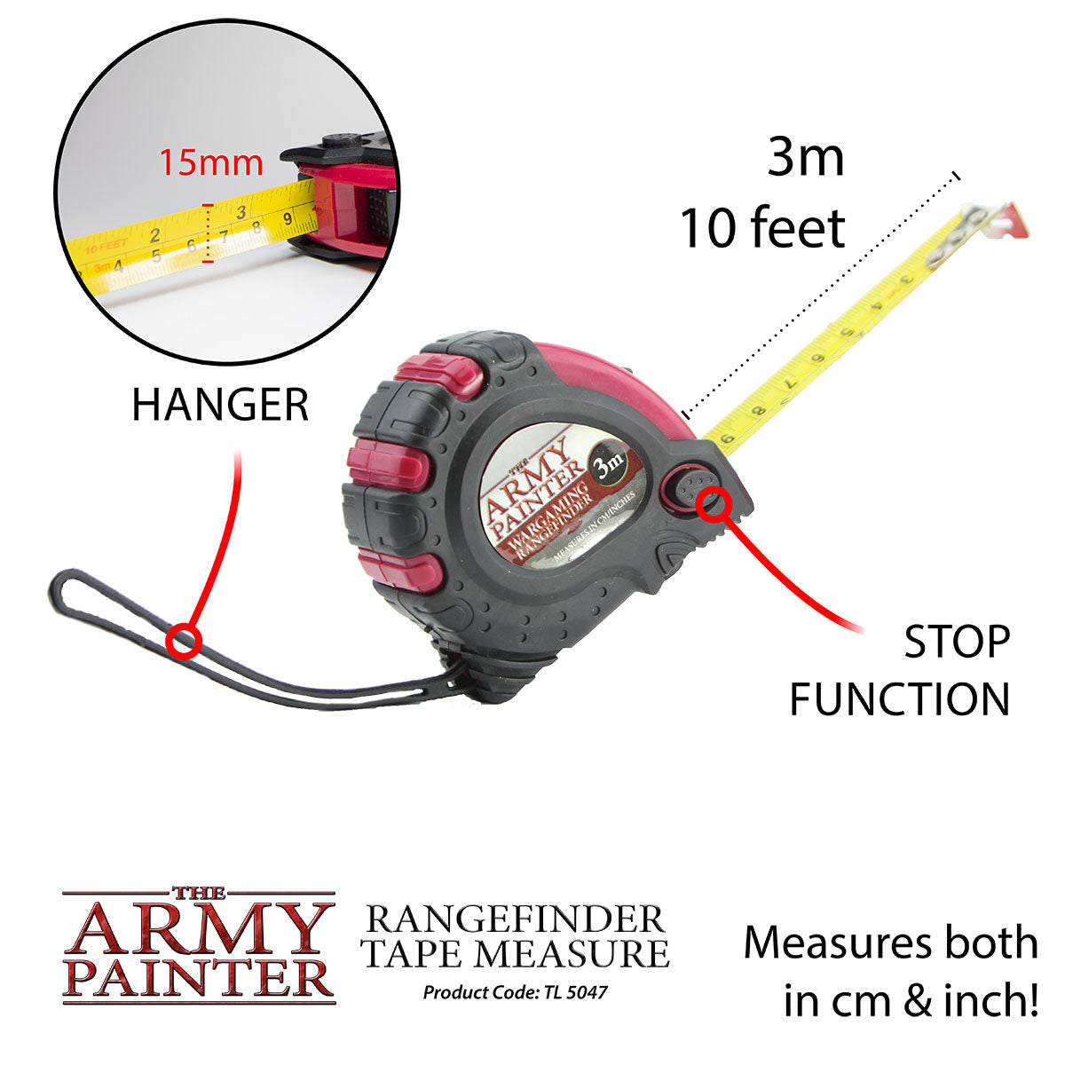 Army Painter Rangefinder Tape Measure | 5713799504707