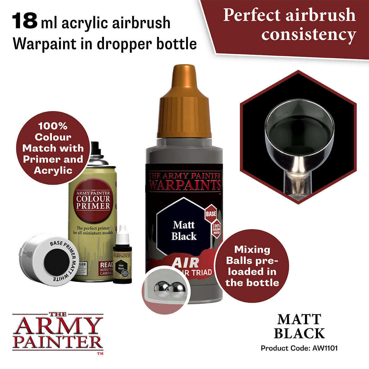 Army Painter Air Matt Black | 5713799110182