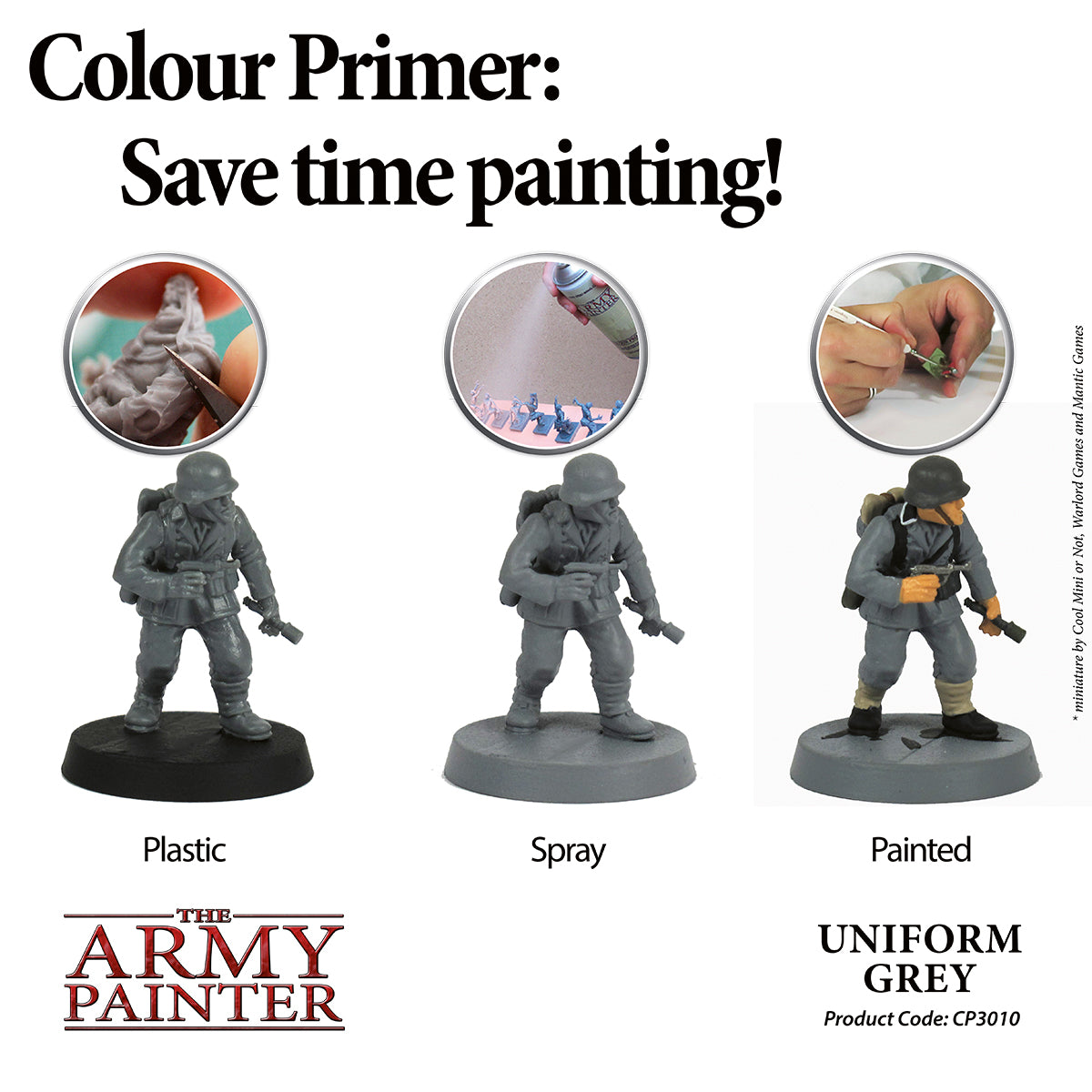 Army Painter Colour Primer - Uniform Grey | 2540101130100