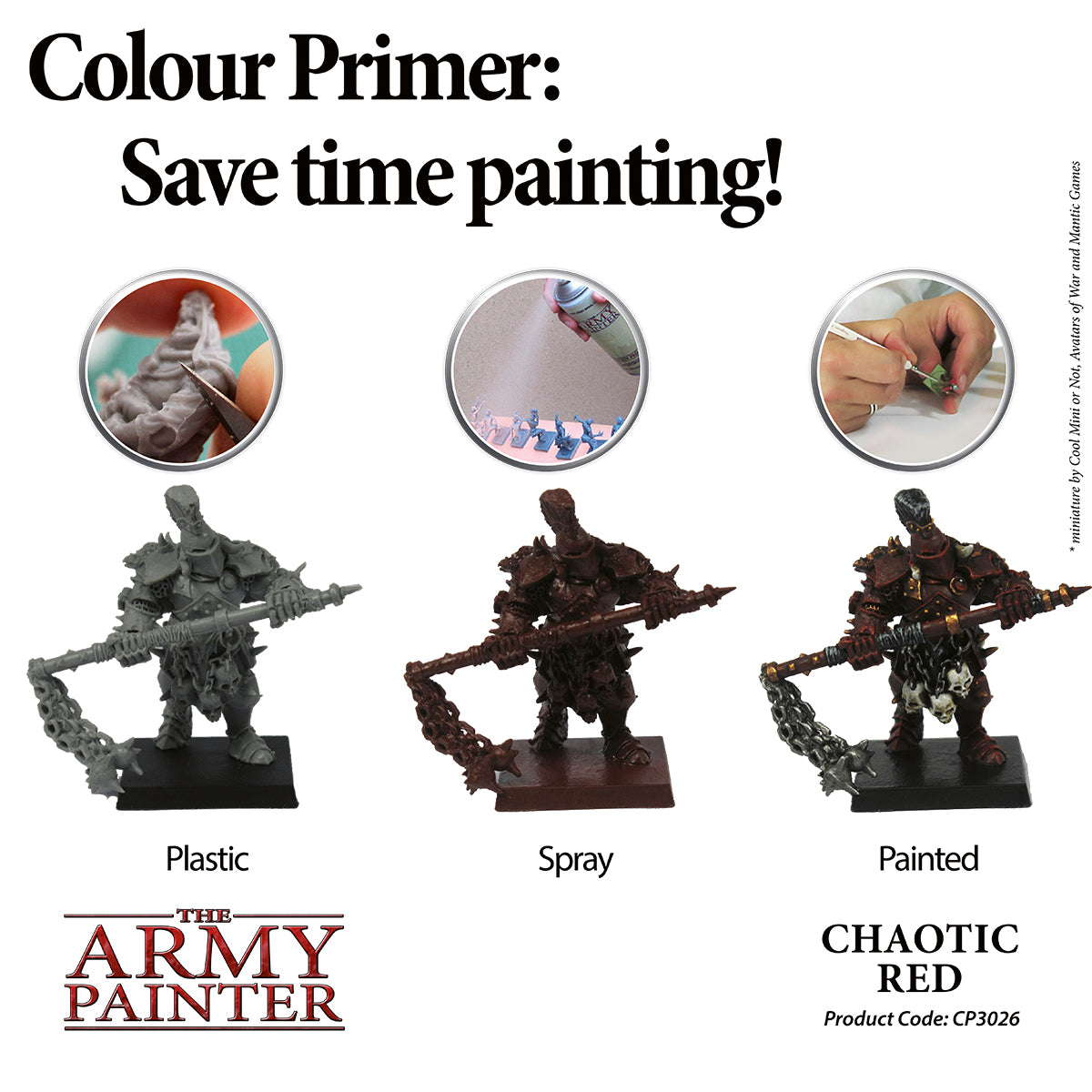 Army Painter Colour Primer - Chaotic Red