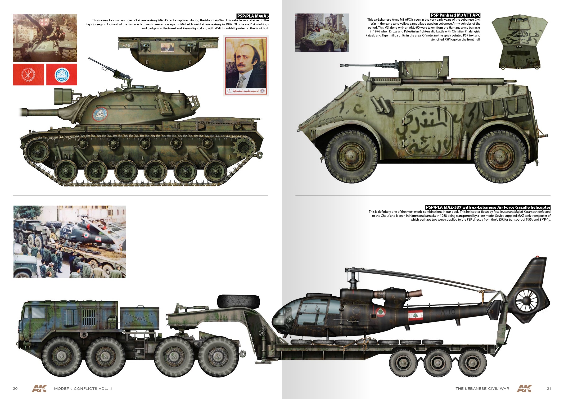 AK Interactive Wars in Lebanon Vol.2 - Modern Conflicts Profile Guide Vol.II