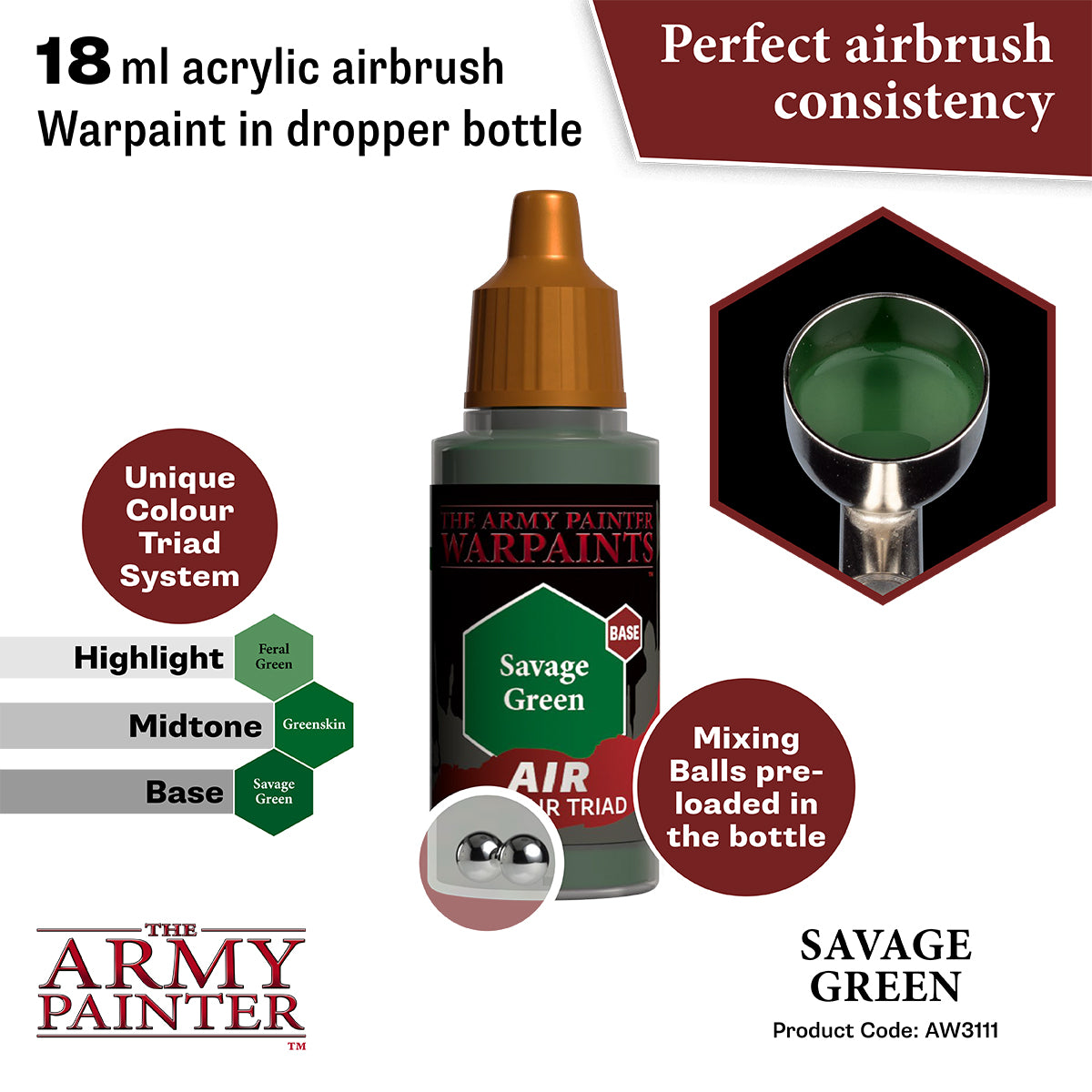 Army Painter Air Savage Green | 5713799311183