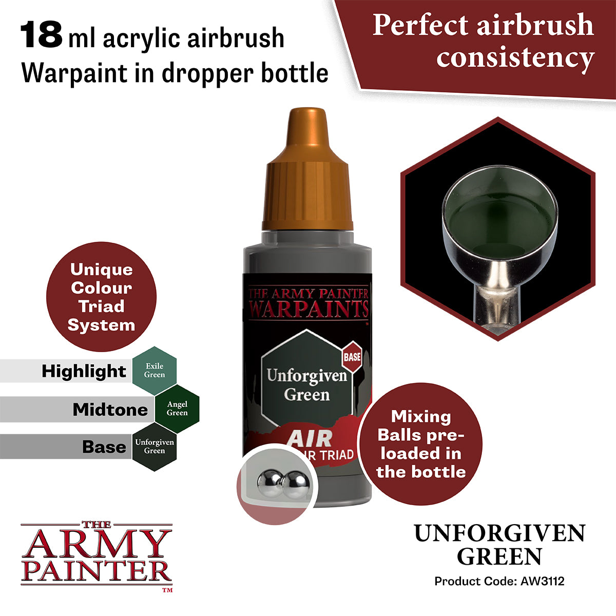 Army Painter Air Unforgiven Green | 5713799311282