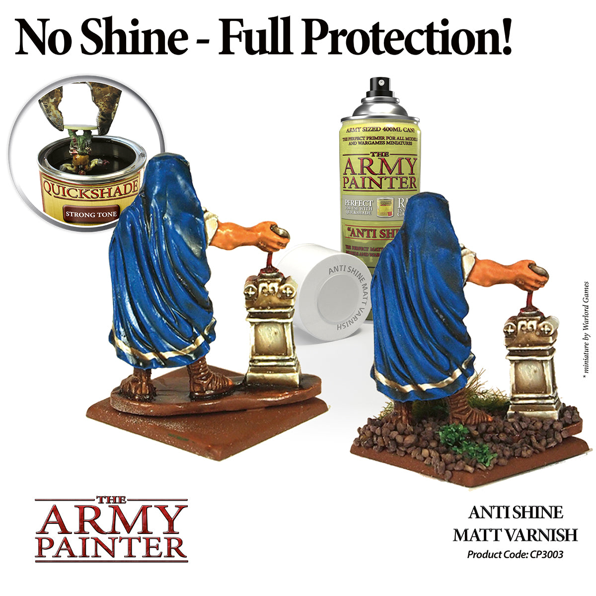 Army Painter Base Primer - Anti-Shine, Matt Varnish | 5713799300316
