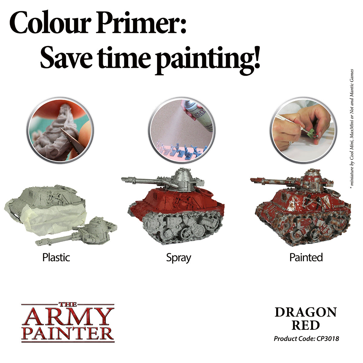 Army Painter Colour Primer - Dragon Red | 2530181111113