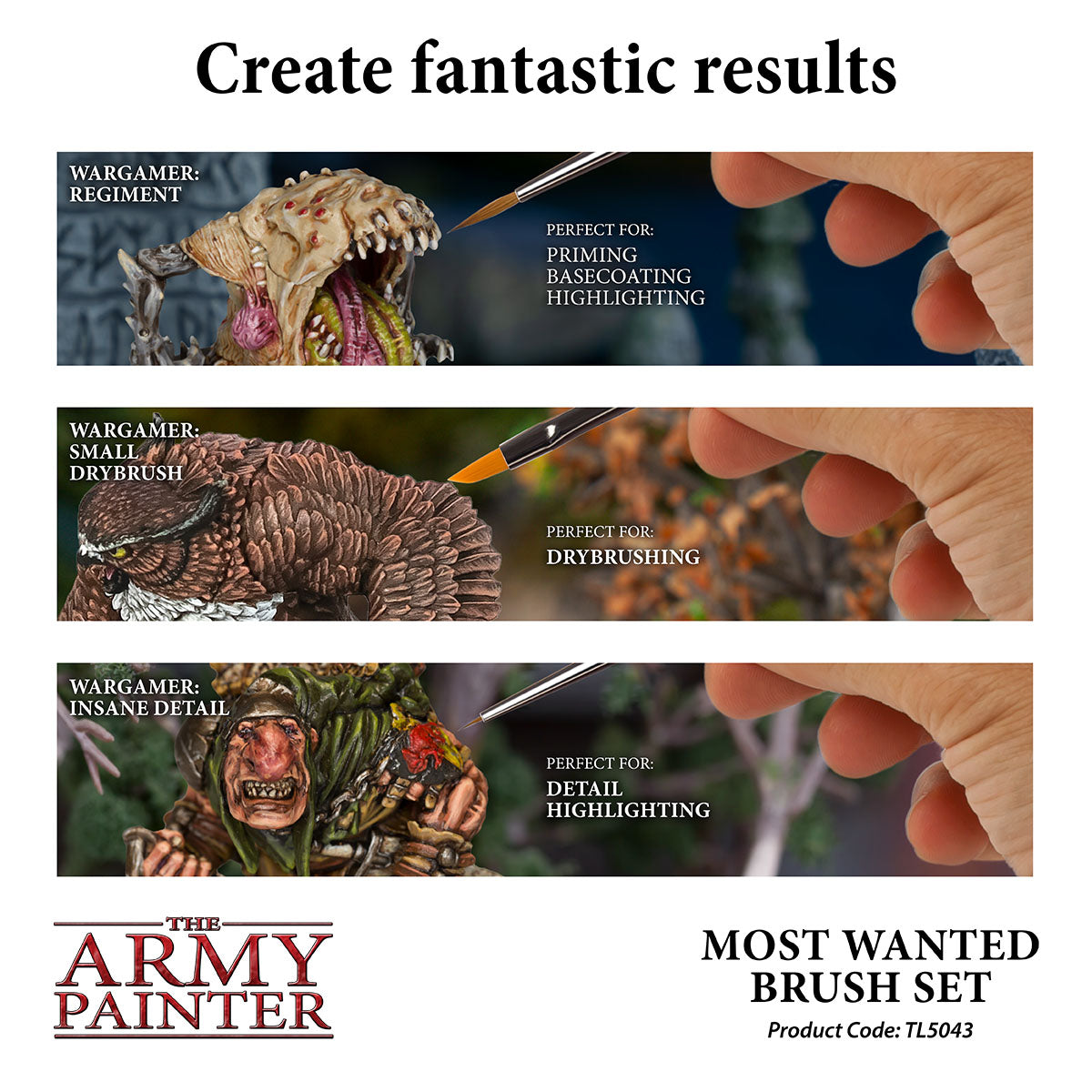 Army Painter Most Wanted Brush Set | 5713799504301