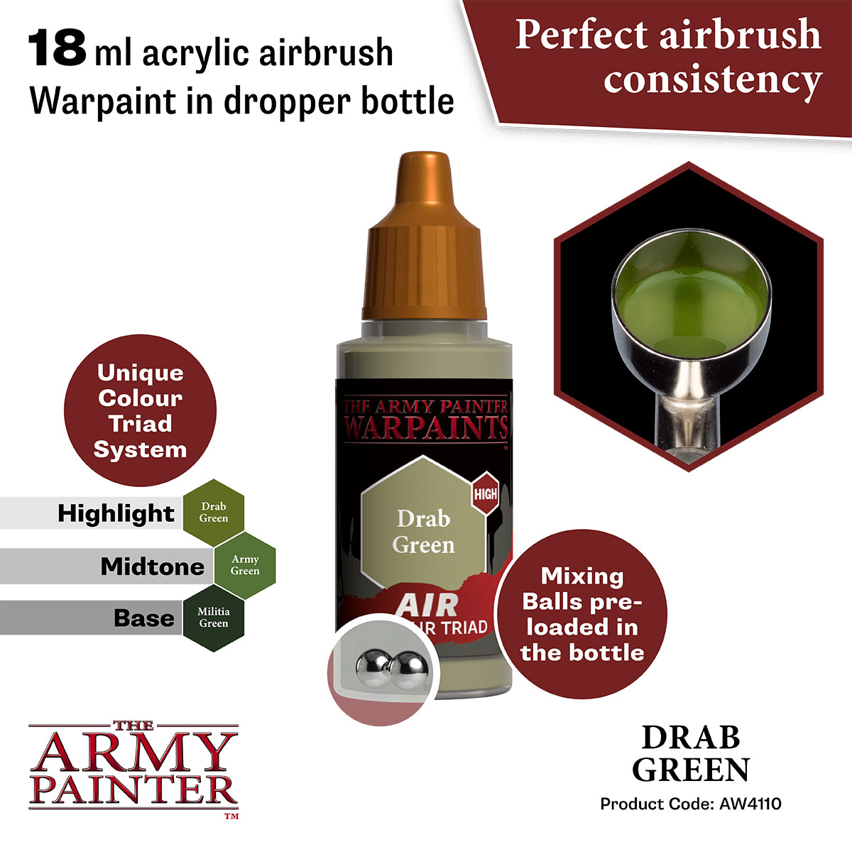 Army Painter Air Drab Green | 5713799411081