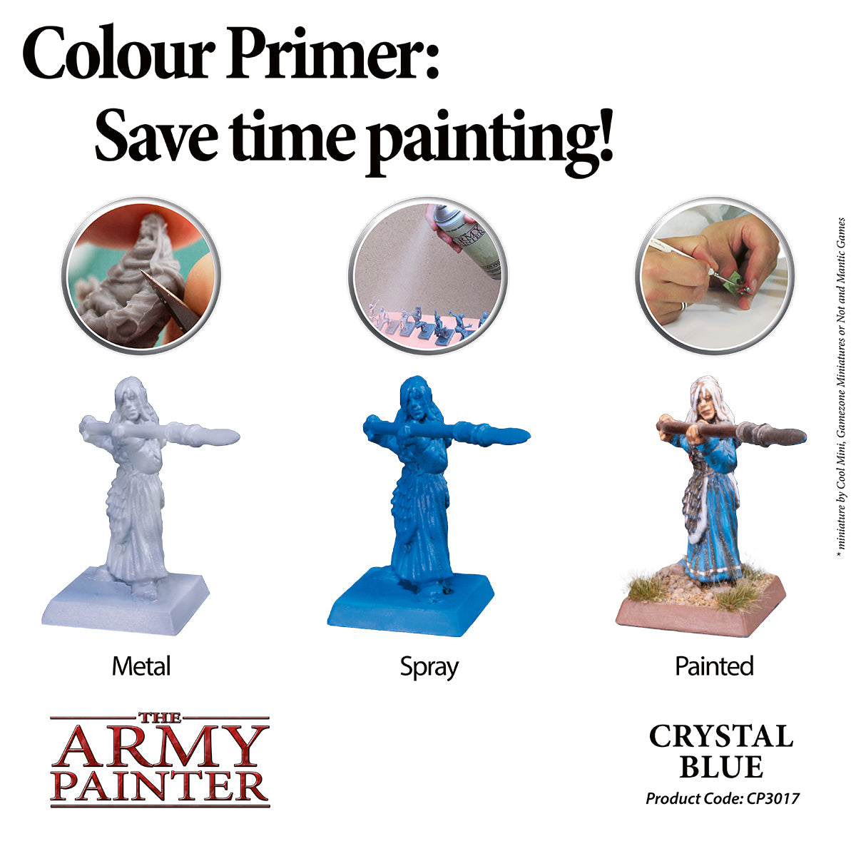 Army Painter Colour Primer - Crystal Blue | 2530171111116